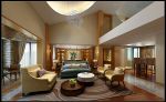 凯莱国际260平复式楼客厅创意茶几装潢图片大全
