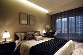 绿城御园现代简约120平四居室卧室装修案例