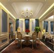 东方明珠240平米法式别墅餐厅装修设计效果图
