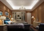 东方明珠240平米法式别墅卧室装修设计效果图