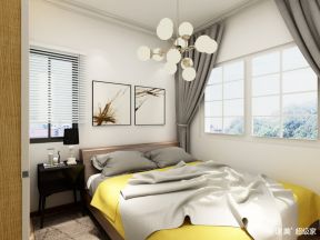 金棕榈北欧75平二居室卧室装修案例