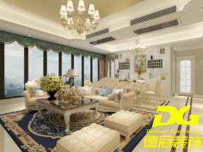 银泰城126平米现代客厅沙发装修设计效果图