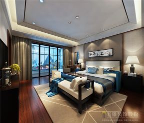 振业城320平米中式卧室装修设计效果图欣赏
