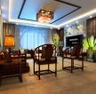 中式风格210平客厅整体装修效果图片