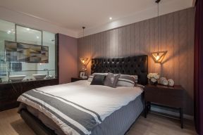 舜和慢城现代风格卧室床头创意灯具装修效果图