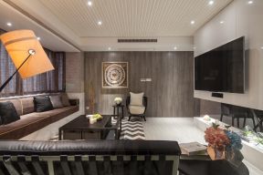 舜和慢城现代风格客厅沙发摆放装修设计图