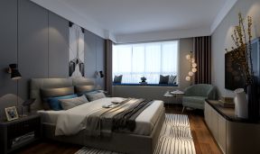 蓝月湾190平米三居现代卧室装修设计效果图