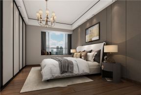 爱琴湾现代简约132平四居室卧室装修案例