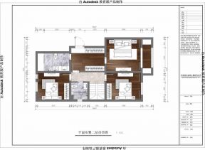 紫泉郡168平米美式设计平面图  653