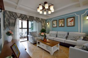 2020美式风格客厅窗帘设计 2020美式风格客厅沙发图片 