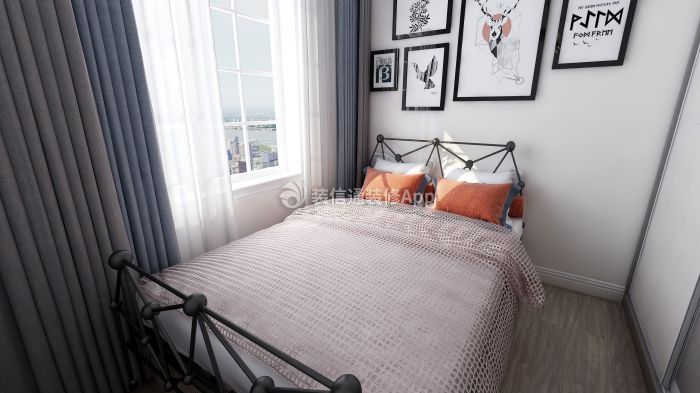三湘小区126平米欧式卧室装修设计效果图欣赏