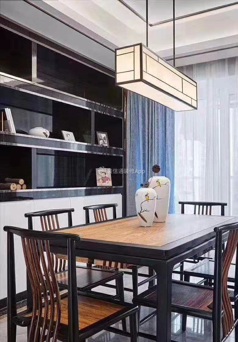 御水澜湾110平米三居中式餐厅装修设计效果图