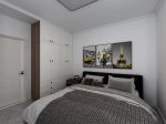 东海城80平米二居现代卧室背景墙装修设计效果图欣赏