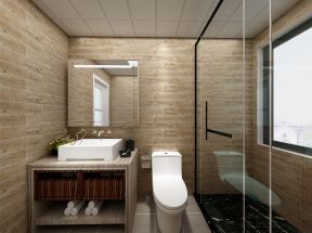 现代简约风格74平二居室卫生间装修效果图片