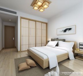 三利云锦日式113平三居室卧室装修案例