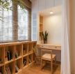 日式风格小型公寓阳台书房书柜设计图片