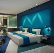 杭州酒店标准间双人床装修效果图片欣赏