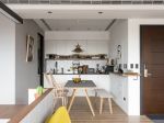 北欧风格小型公寓室内厨餐厅一体装修设计图片