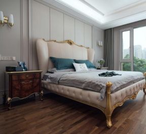 东山国际102平米三居欧式卧室装修设计效果图