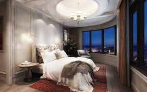 岘峰公寓150平米四居美式卧室吊顶装修设计效果图欣赏