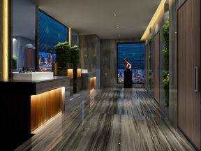2000平米现代酒店背景墙装修设计效果图欣赏