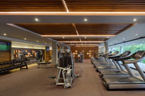 酒店健身房设计 酒店健身房装修 2020酒店健身房图片