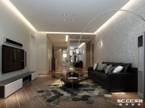 138平米三居室现代风格客厅装修效果图片赏析