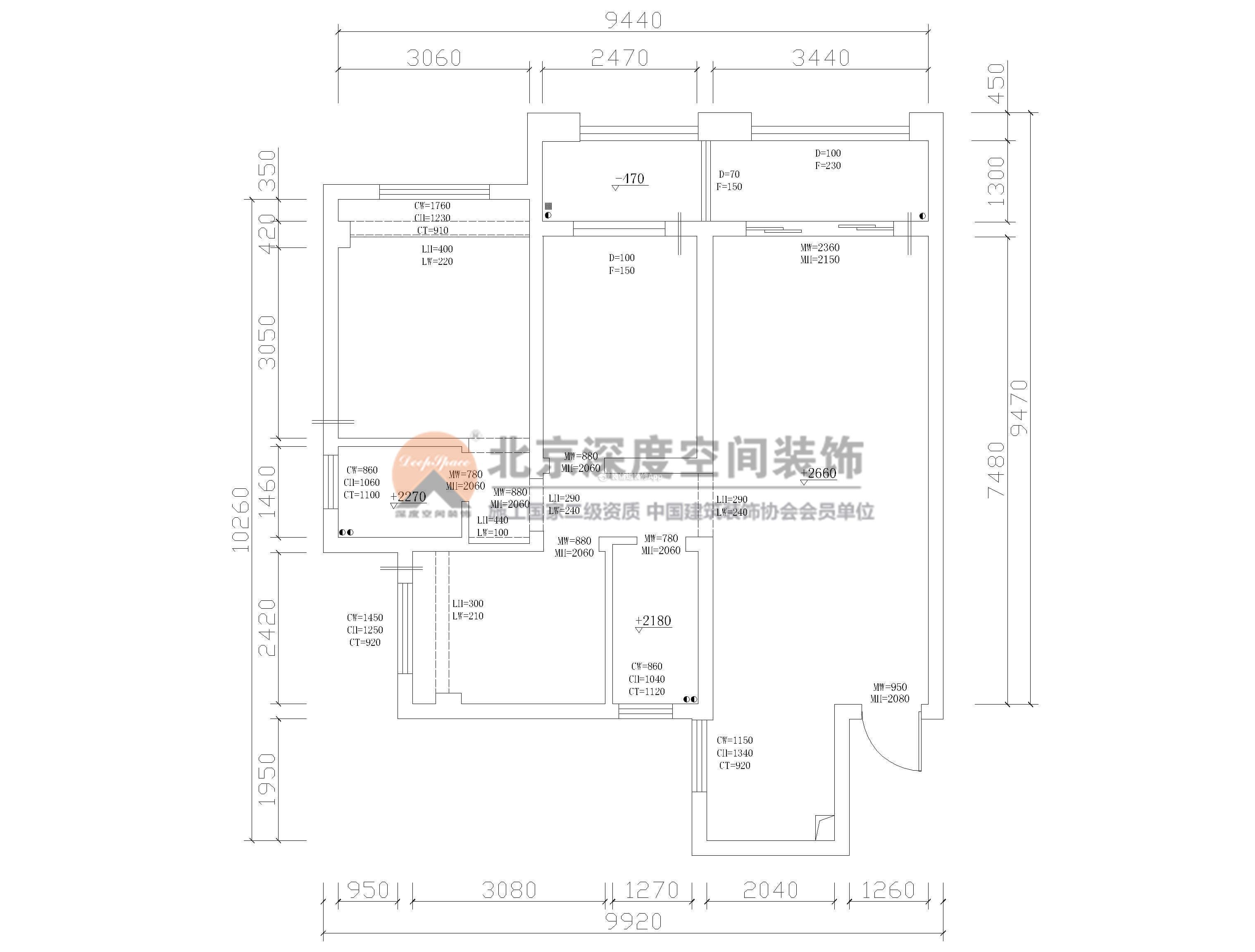 海語城95平現(xiàn)代風(fēng)格房子裝修戶型圖