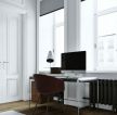 欧式风格小型公寓室内书桌简单设计效果图片