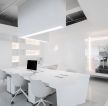 杭州极简白色办公室办公区装修效果图欣赏