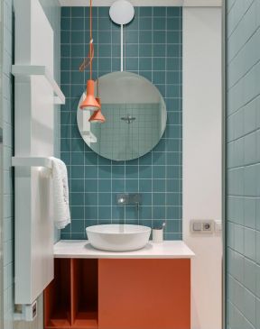 小型公寓卫生间室内颜色搭配设计图片2023