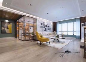鑫丰中心里143平米四居现代沙发背景墙装修设计效果图