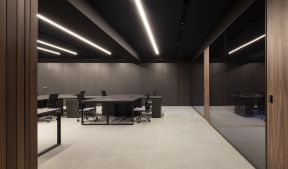 杭州现代风格办公室吊顶灯具装修效果图大全