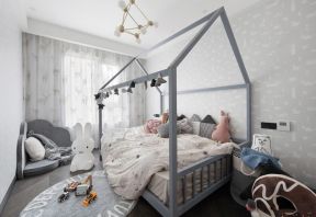 欧式风格12平儿童房创意床装潢装修效果图