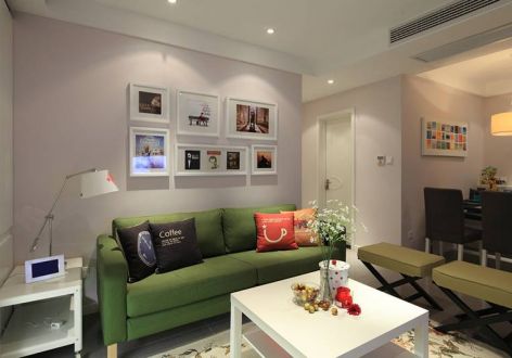 蓝光coco金沙现代简约72平二居室装修案例