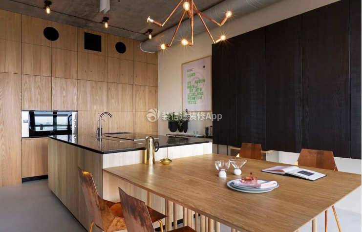新鸿基悦城北欧150平三居室餐厅装修案例