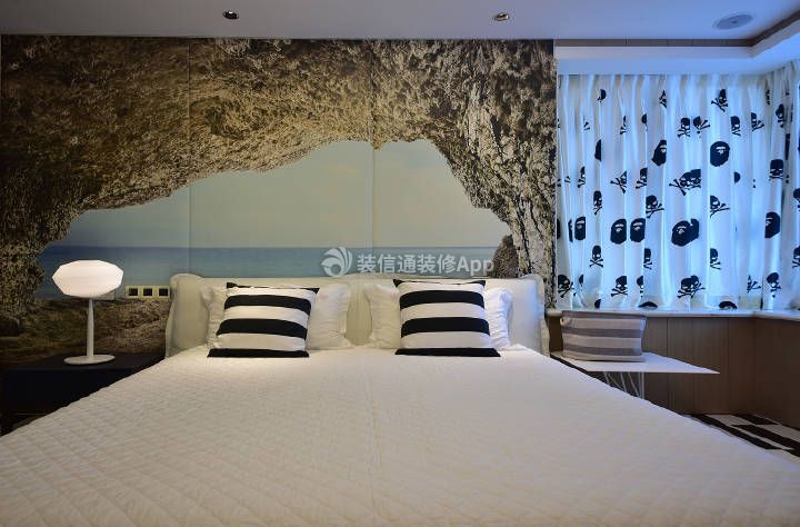  远洋城75平米二居现代卧室装修设计效果图