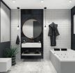 115平米现代风格时尚卫生间浴缸装修效果图片
