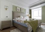 160平米家庭美式风格卧室床头柜装修图片
