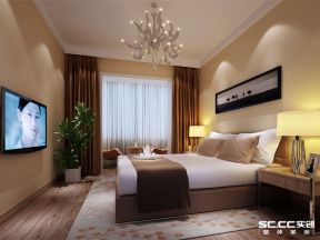 56平米两居室现代风格卧室装修效果图片