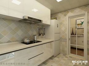 150平米四居室田园风格厨房装修效果图片