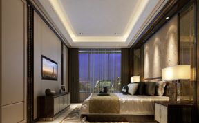 曲江大华公园世家240平米中式卧室装修设计效果图
