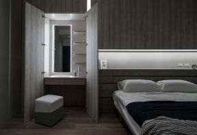 115平米家庭卧室梳妆台创意装修设计效果图片