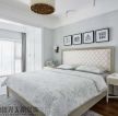 汉唐天下美式风格卧室床头背景墙壁灯装潢设计效果图