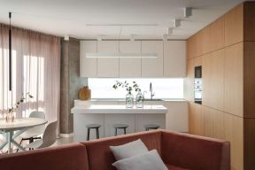  白色厨房装修 公寓厨房装修效果图 小公寓厨房设计