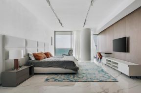  家居卧室地毯图片 2020室内海景房卧室设计 大户型卧室效果图