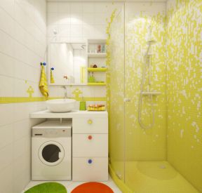 80平米宾馆洗浴室玻璃隔断装修设计效果图