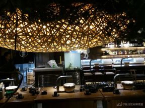 150平米沈阳现代餐厅吊灯设计装修设计效果图赏析