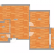 鹿鸣苑105平现代风格房子装修平面设计图