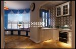 60平米二居室美式风格厨房装修效果图片
